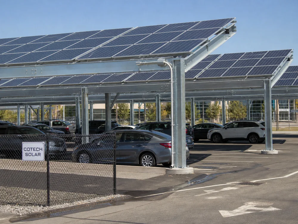 COTECH Commercial solar carport — Valencia, Spain
