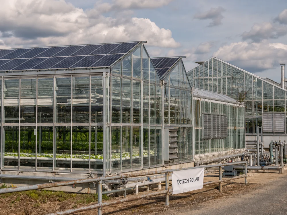 COTECH Greenhouse agrivoltaic array — Almería, Spain